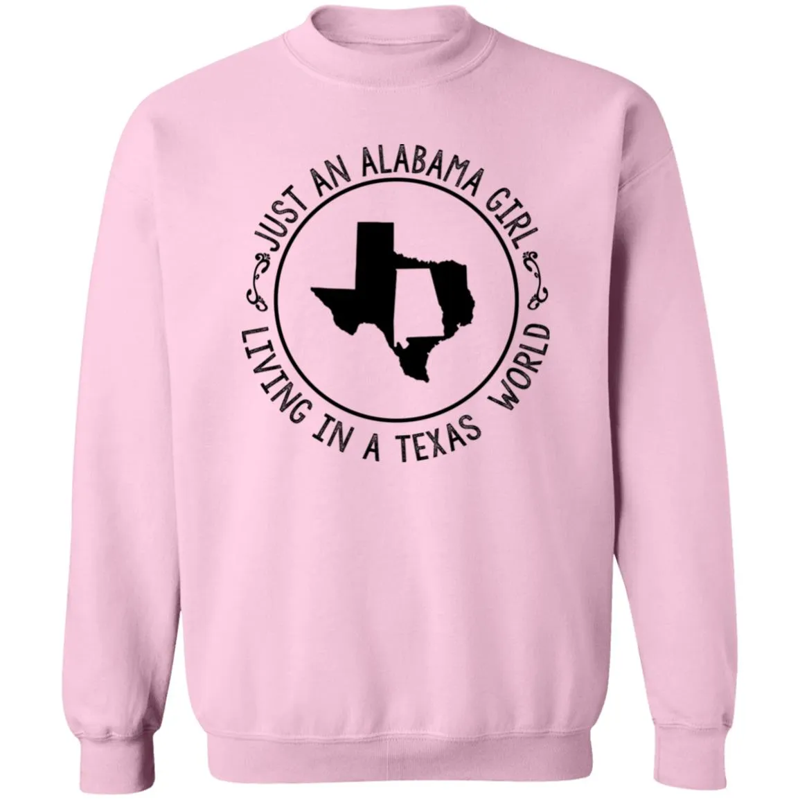 Alabama Girl Living In Texas World T-Shirt