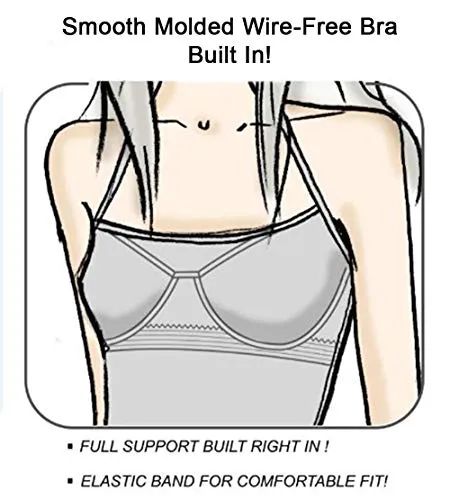 Alessandra B Cotton Classic Camisole with Wire-Free Molded Cups -M8811