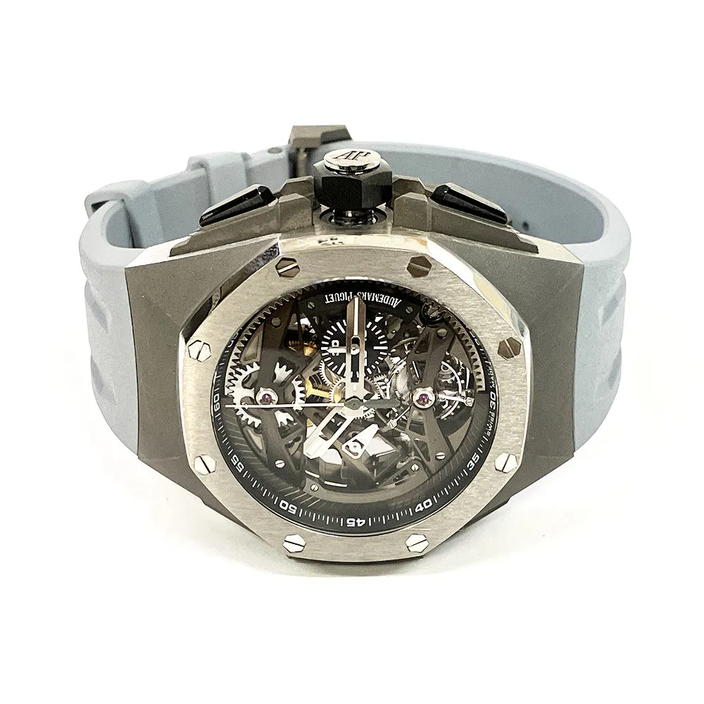 Audemars Piguet Royal Oak Concept Tourbillon 26587TI.OO.D010CA.01 Skeleton Dial Aug 2018