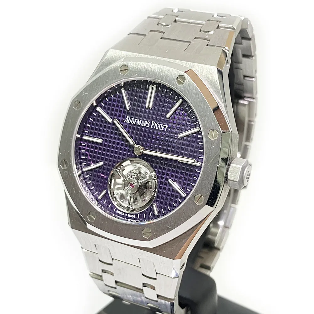 Audemars Piguet Royal Oak Flying Tourbillon Automatic Extra-Thin 26660ST.OO.1356ST.01 Purple Dial
