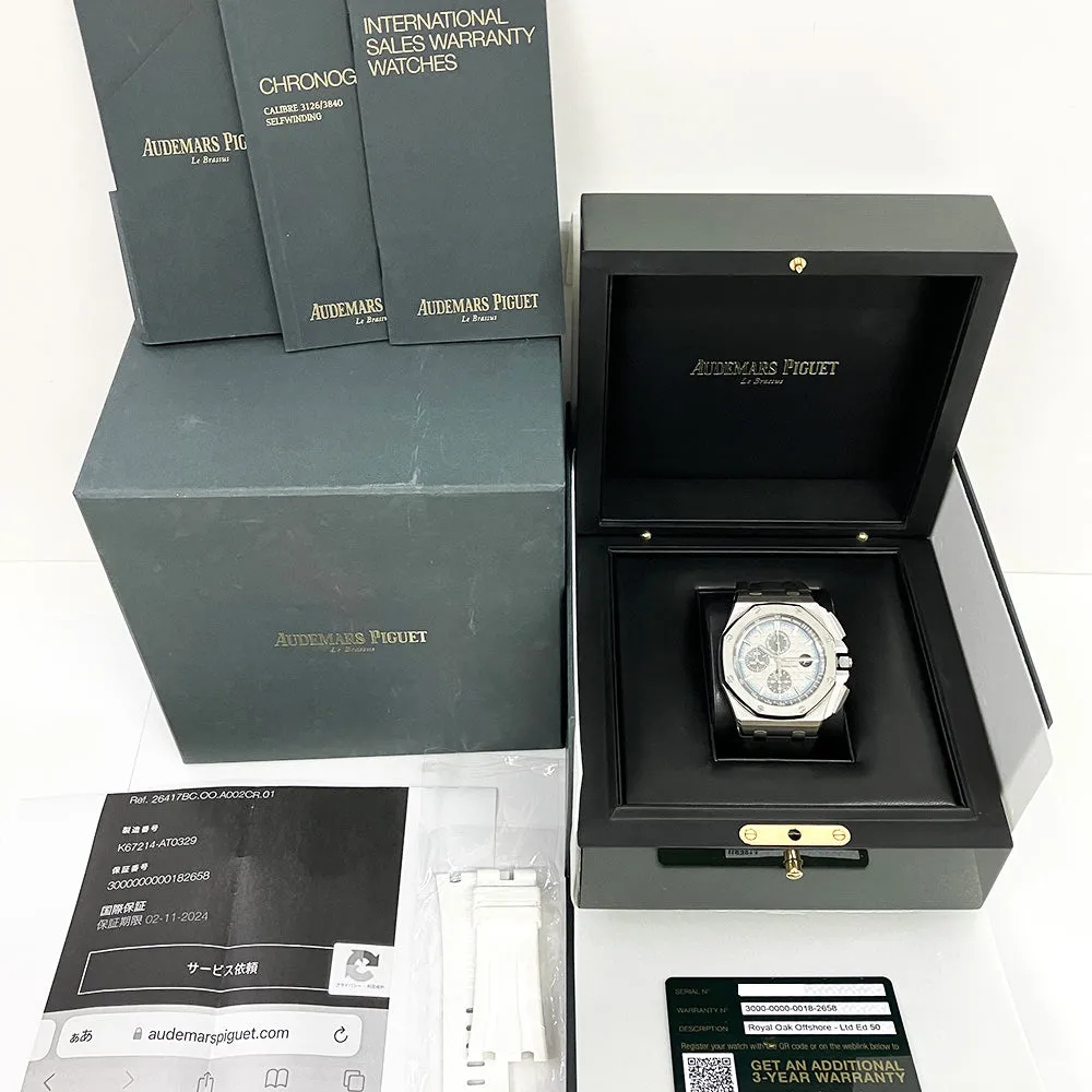 Audemars Piguet Royal Oak Offshore 15710ST.OO.A010CA.01 White Dial Oct 2019
