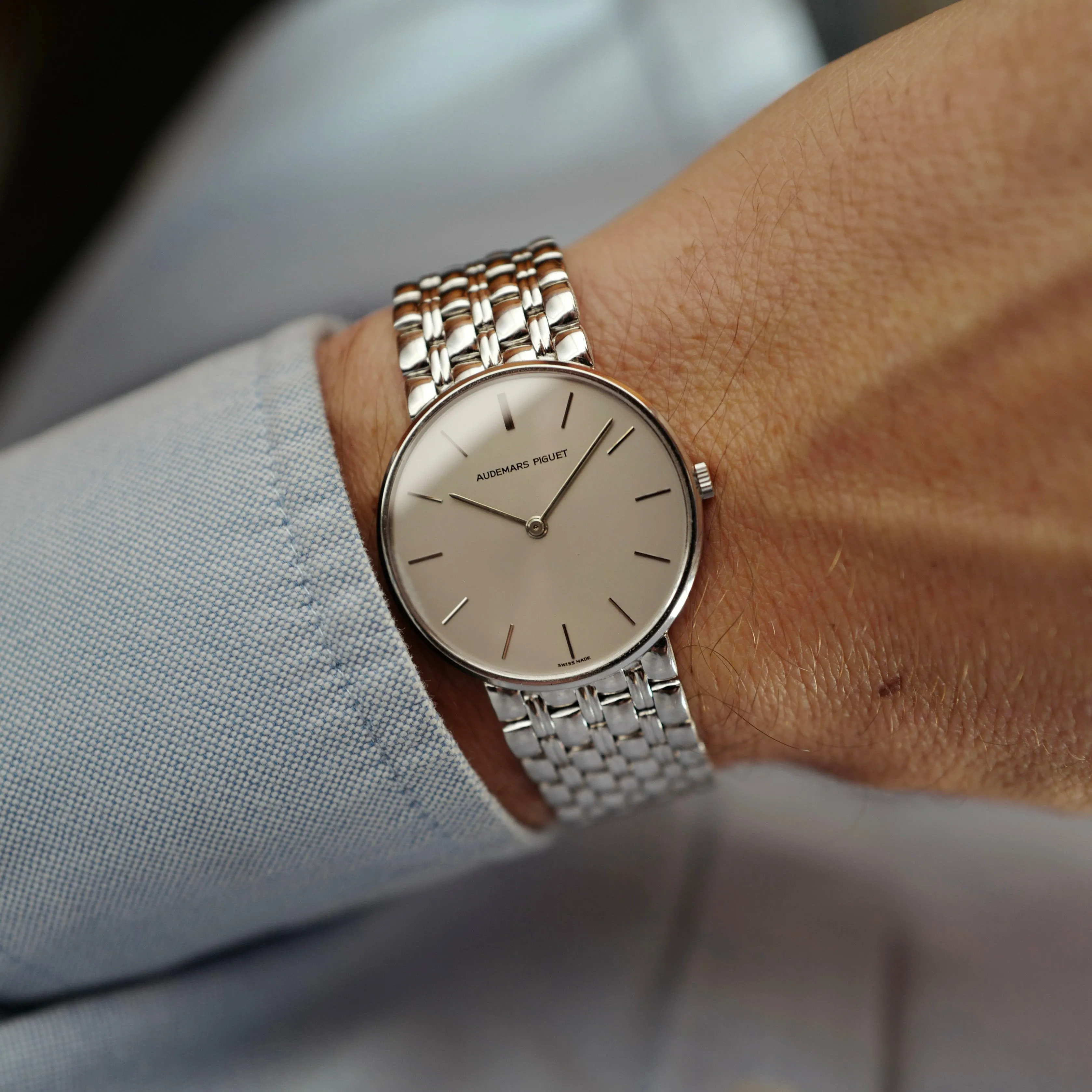 Audemars Piguet White Gold Mechanical Watch