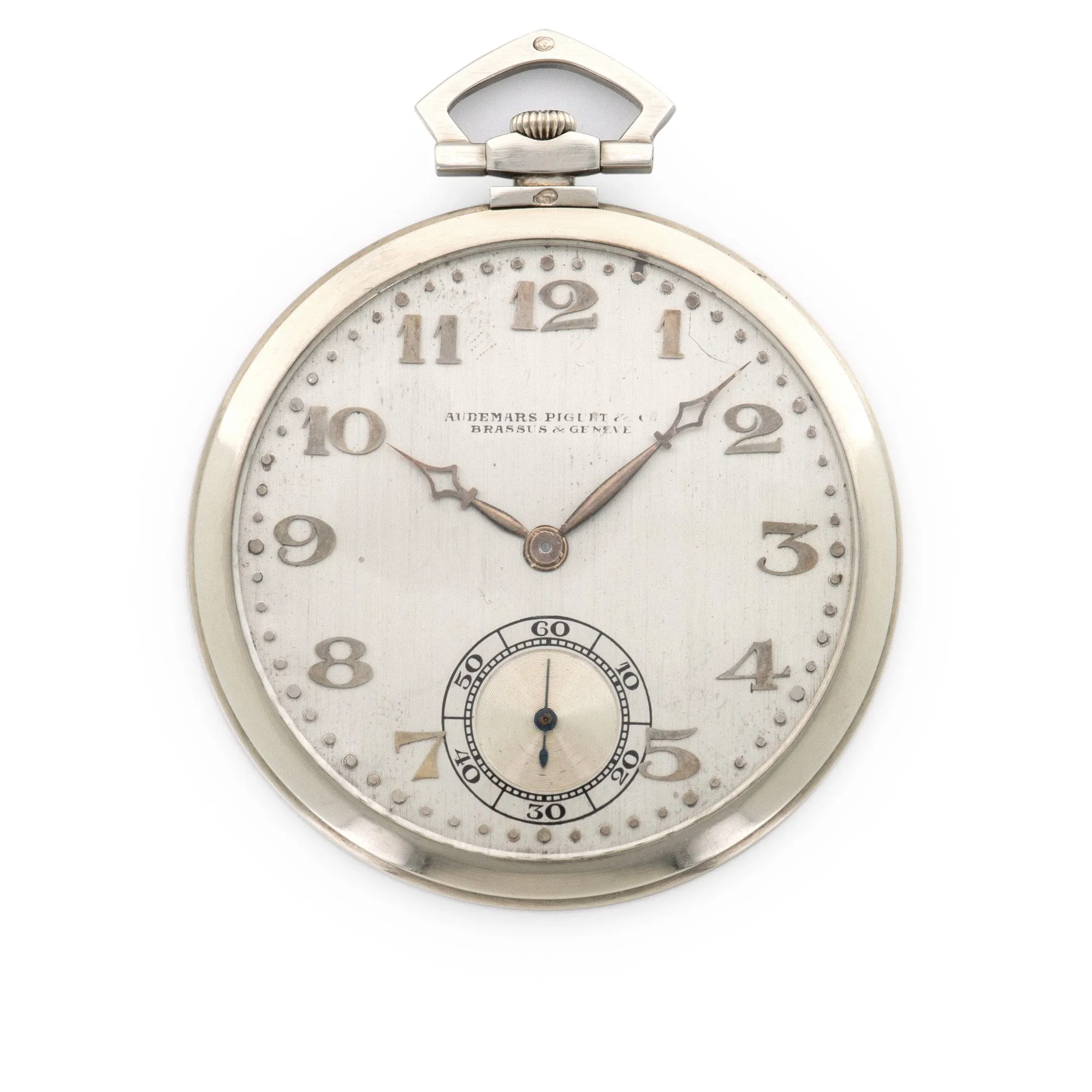 Audemars Piguet White Gold Pocket Watch, with British Soccer Provenance