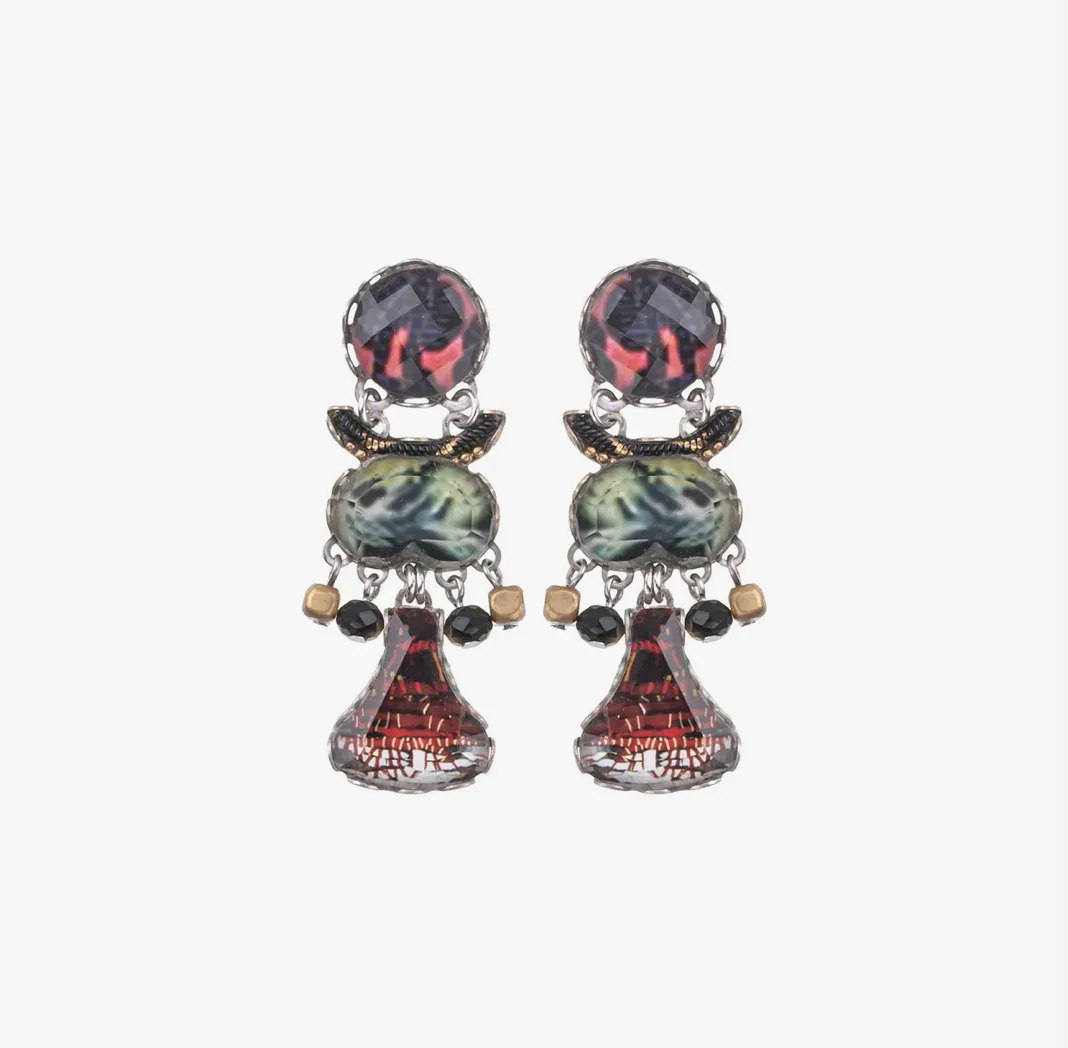 Ayala Bar Crimson Hues Beatrice Earrings