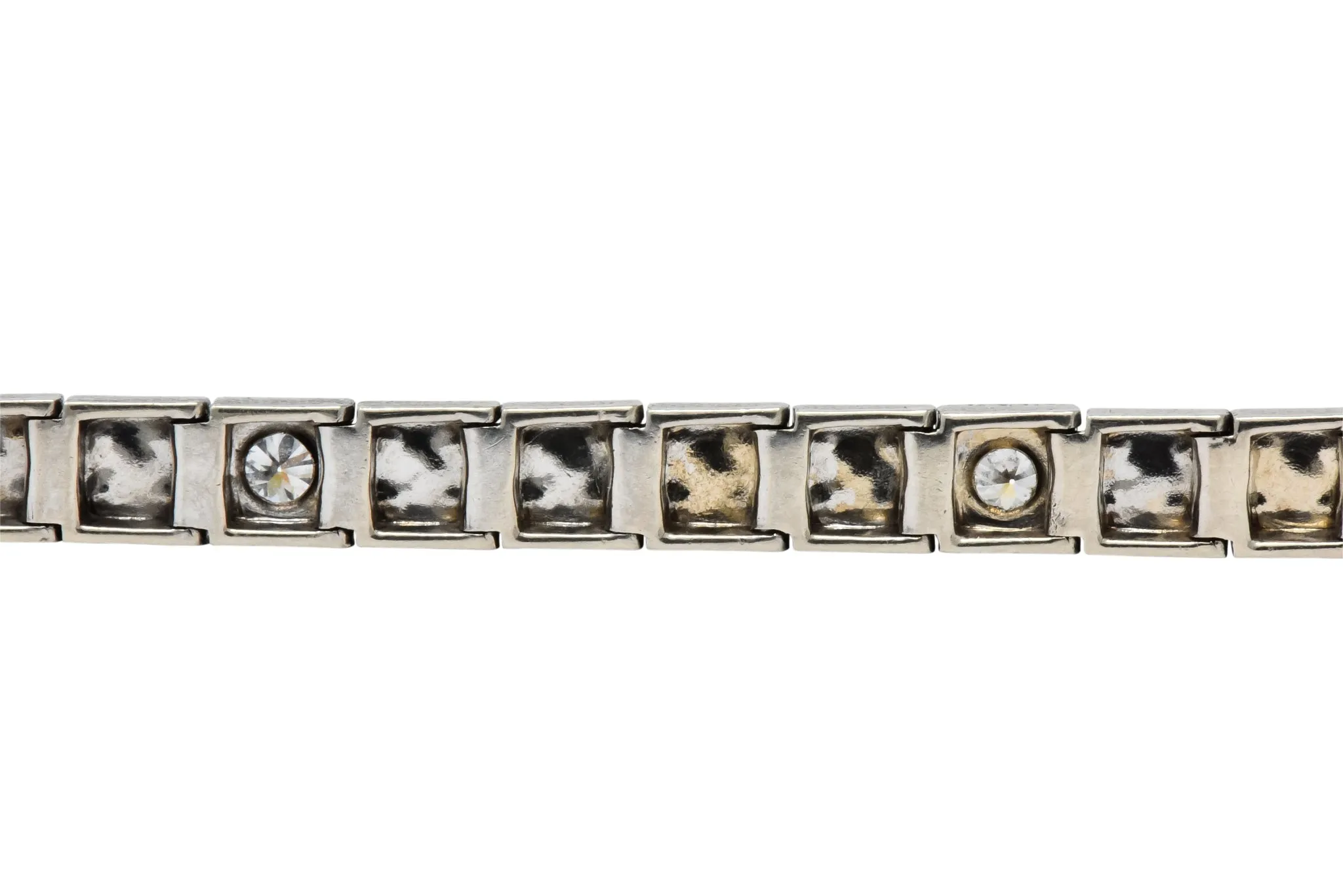 Bailey Banks & Biddle Art Deco Diamond Platinum Link Bracelet
