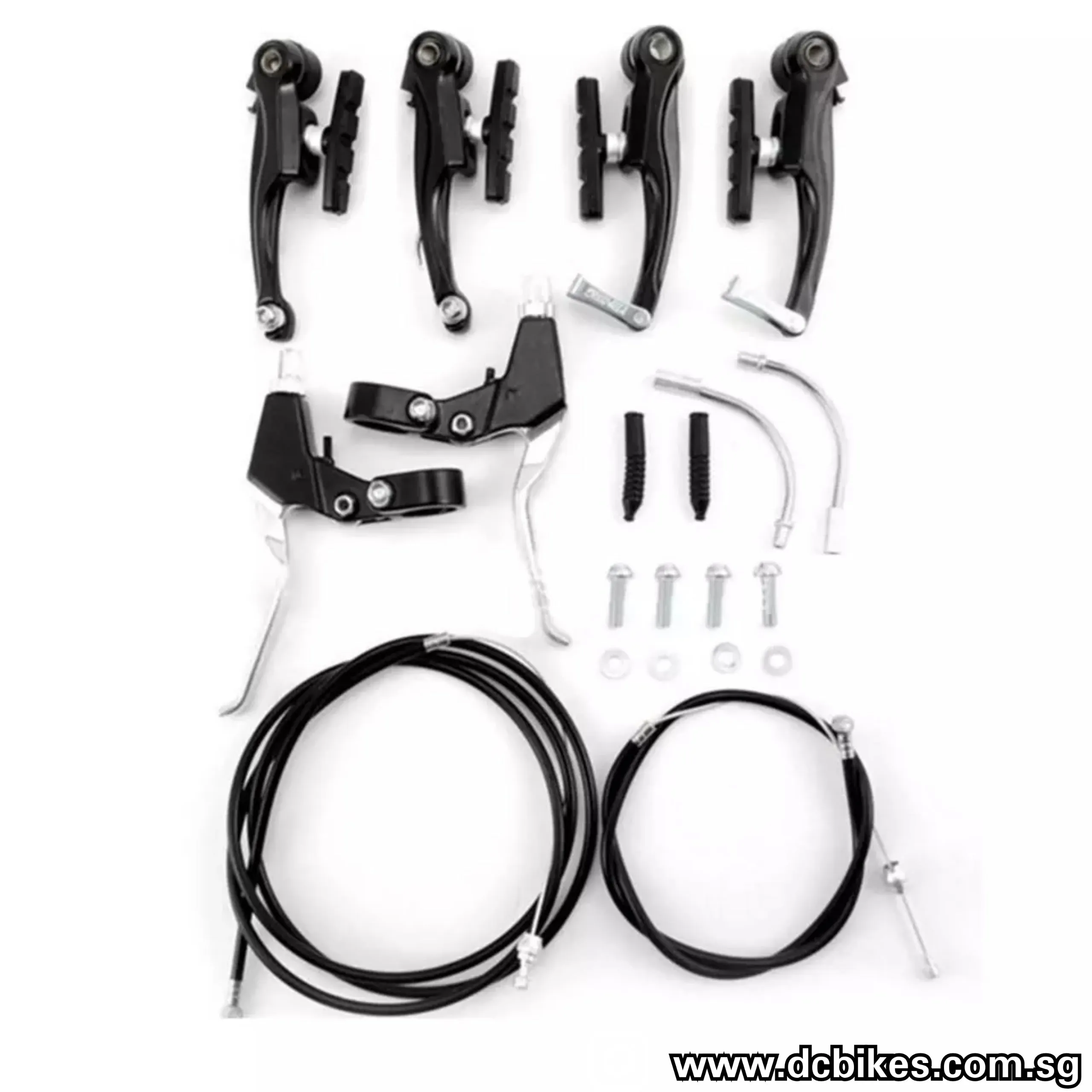 Basic Front And Rear V Brake MTB Bicycle Levers   Calipers Brakeset