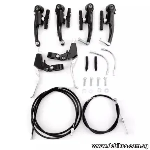 Basic Front And Rear V Brake MTB Bicycle Levers   Calipers Brakeset