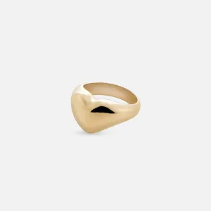 Bigger Heart Ring, Gold