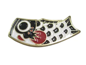 Black Toned Festival Koi Flag Koinobori Magnet