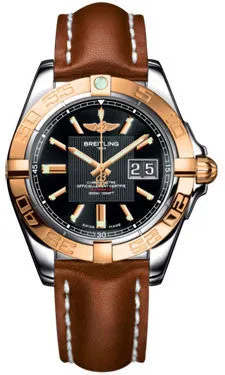 Breitling - Galactic 41 Steel-Rose Gold - Leather Strap