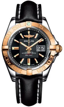 Breitling - Galactic 41 Steel-Rose Gold - Leather Strap
