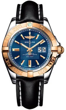 Breitling - Galactic 41 Steel-Rose Gold - Leather Strap