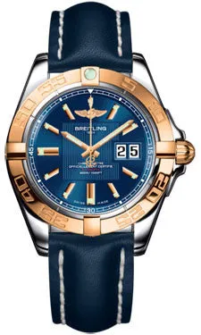 Breitling - Galactic 41 Steel-Rose Gold - Leather Strap