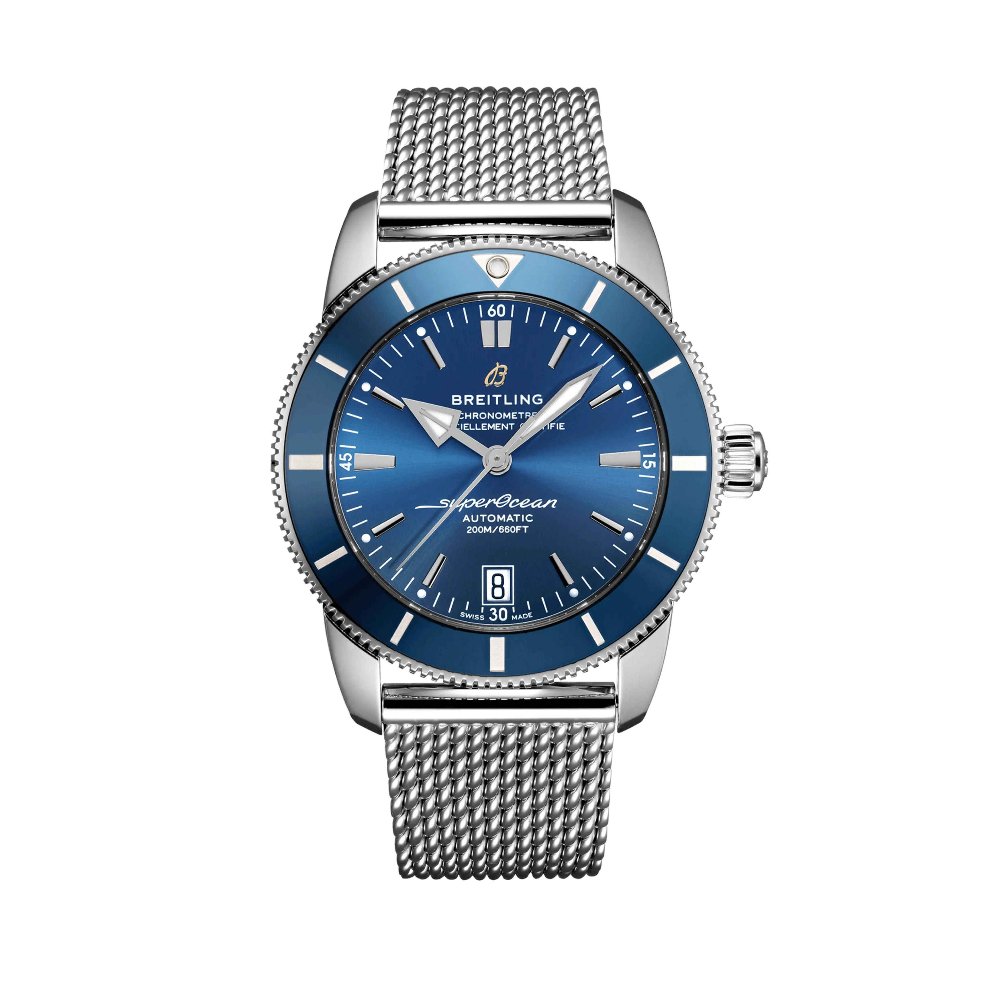 Breitling Superocean Heritage B20 Automatic Watch, 42mm Blue Dial, AB2010161C1A1