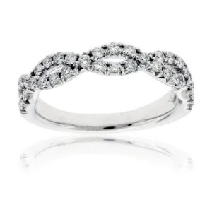 Bypassing .50 Carat Diamond Infinity Ring