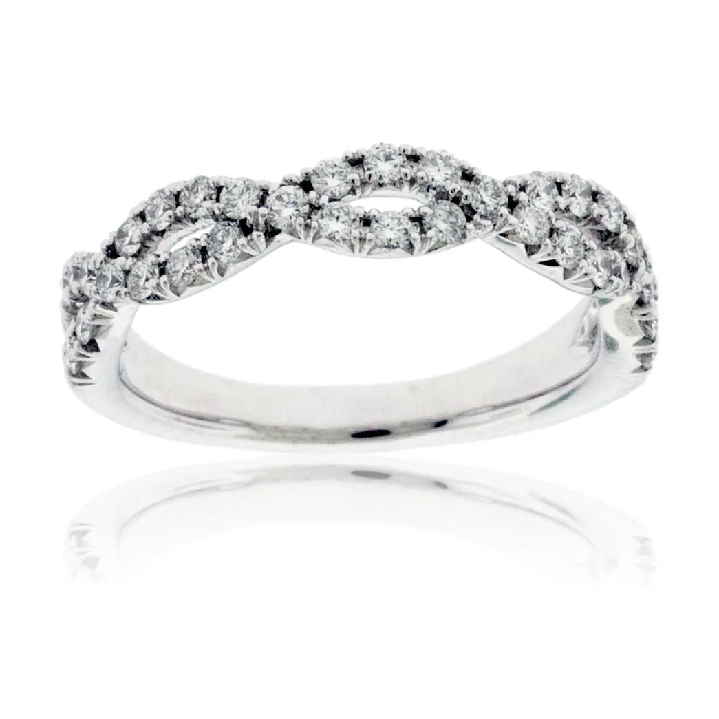 Bypassing .50 Carat Diamond Infinity Ring