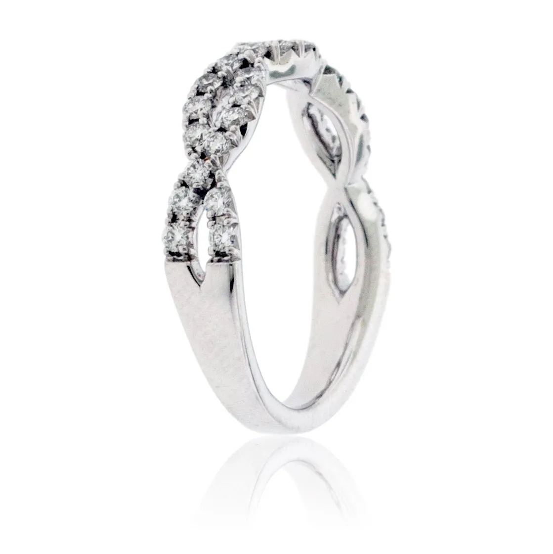 Bypassing .50 Carat Diamond Infinity Ring