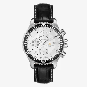 Captain - White Chronograph Watch