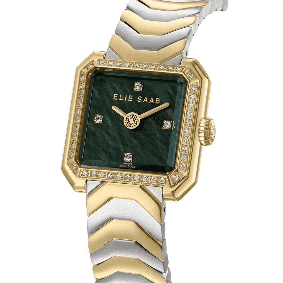 CARRE DIAMOND GOLD, STAINLESS STEEL