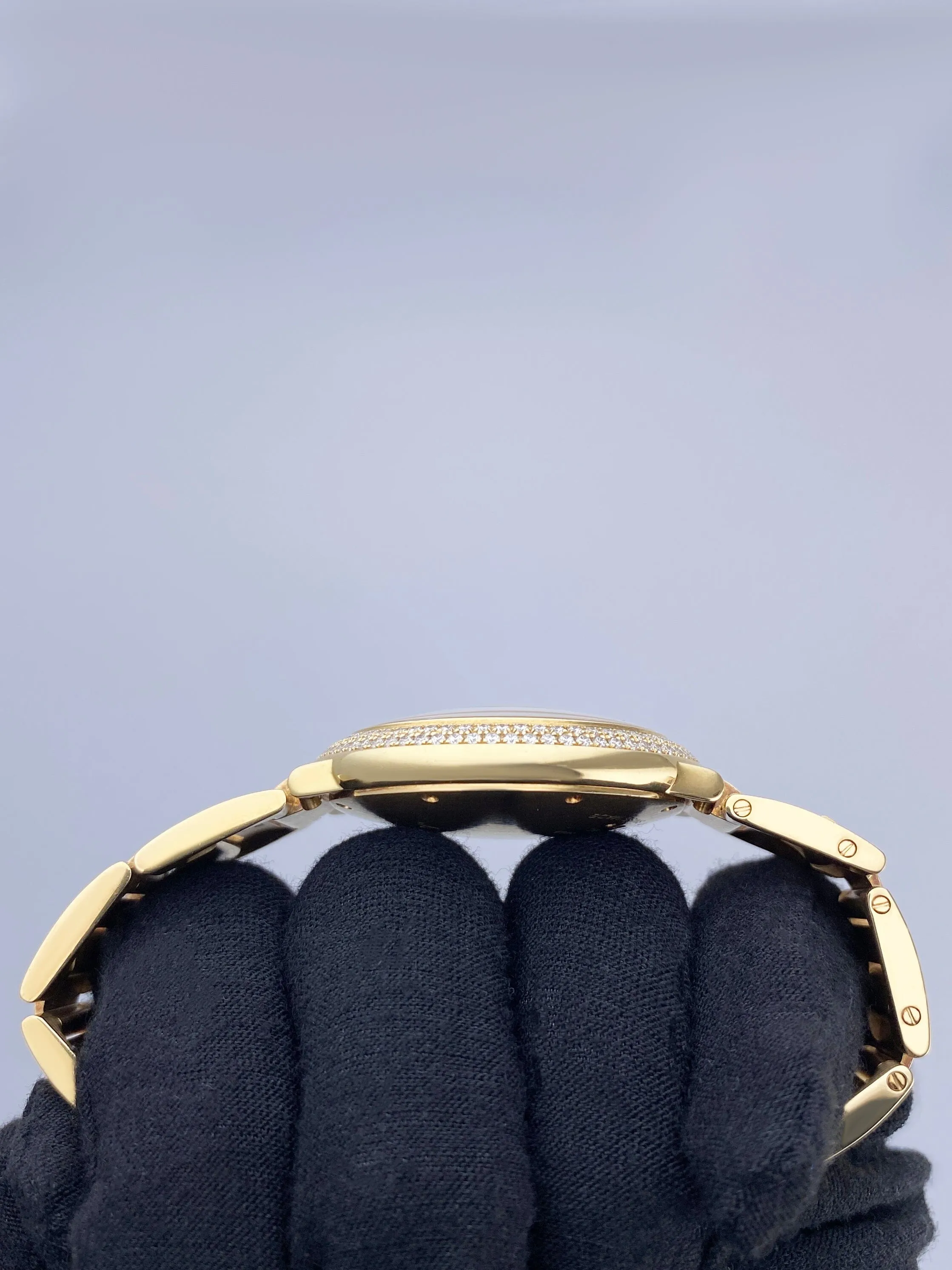 Cartier Ballon Bleu WE9004Z3 Diamond Bezel 18K Yellow Gold Ladies Watch