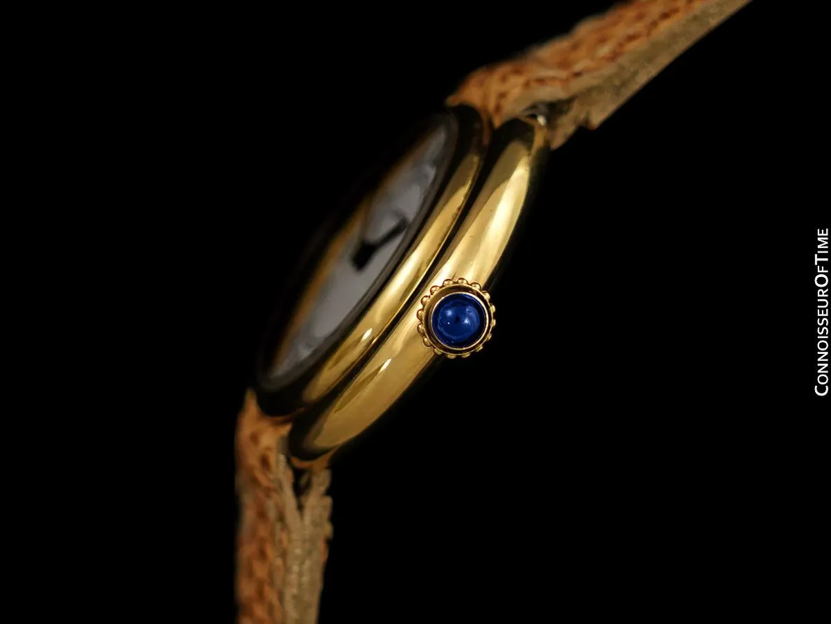  Cartier Ellipse Vintage Ladies Mechanical Watch - Solid 18K Gold