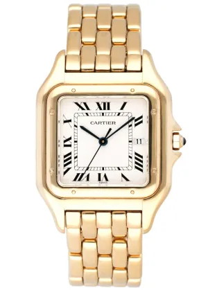 Cartier Panthere Large W25014B9 18K Yellow Gold Mens Watch