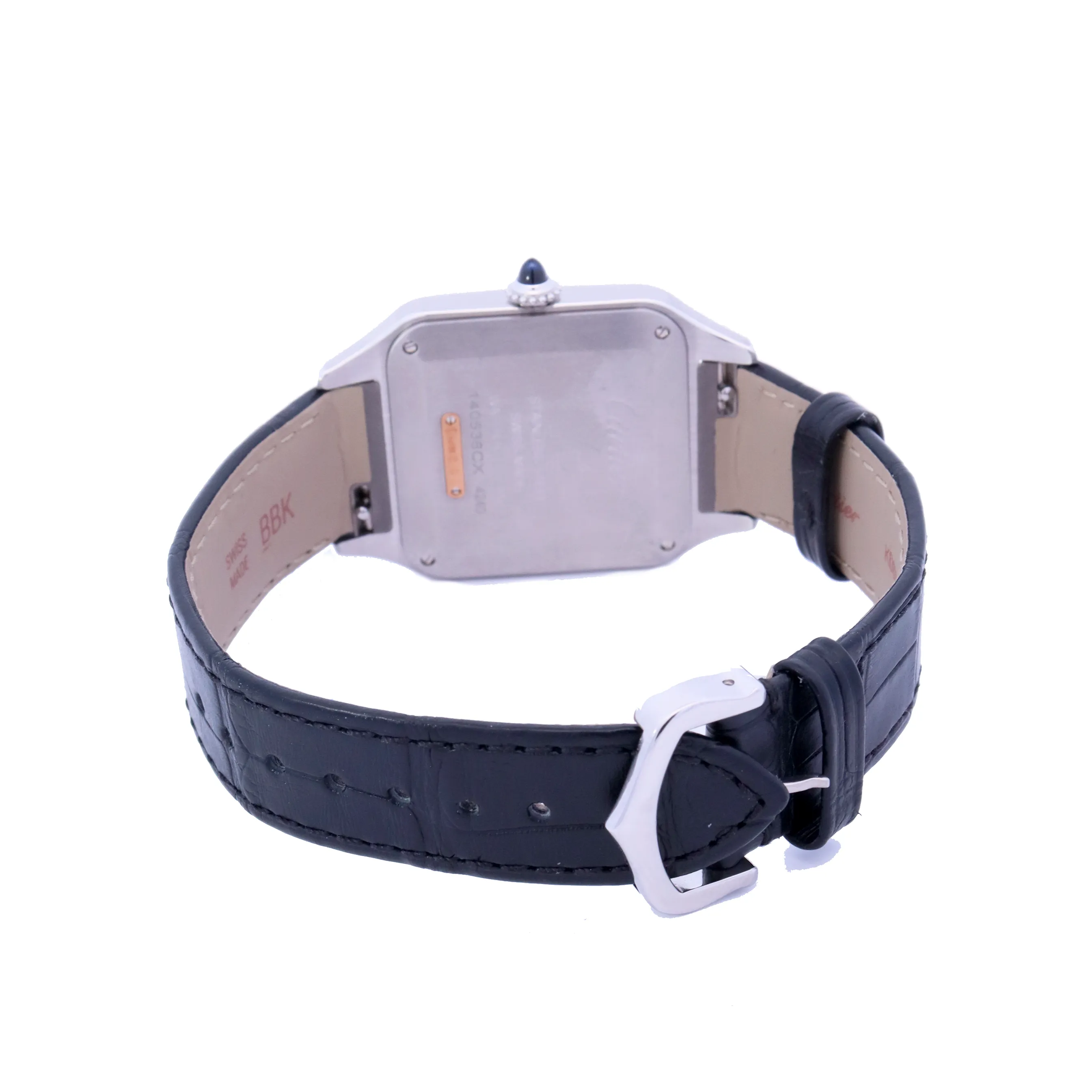 Cartier Santos Dumont Rose Gold and Stainless Steel 31mm White Roman Dial Watch | Ref# W2SA0011