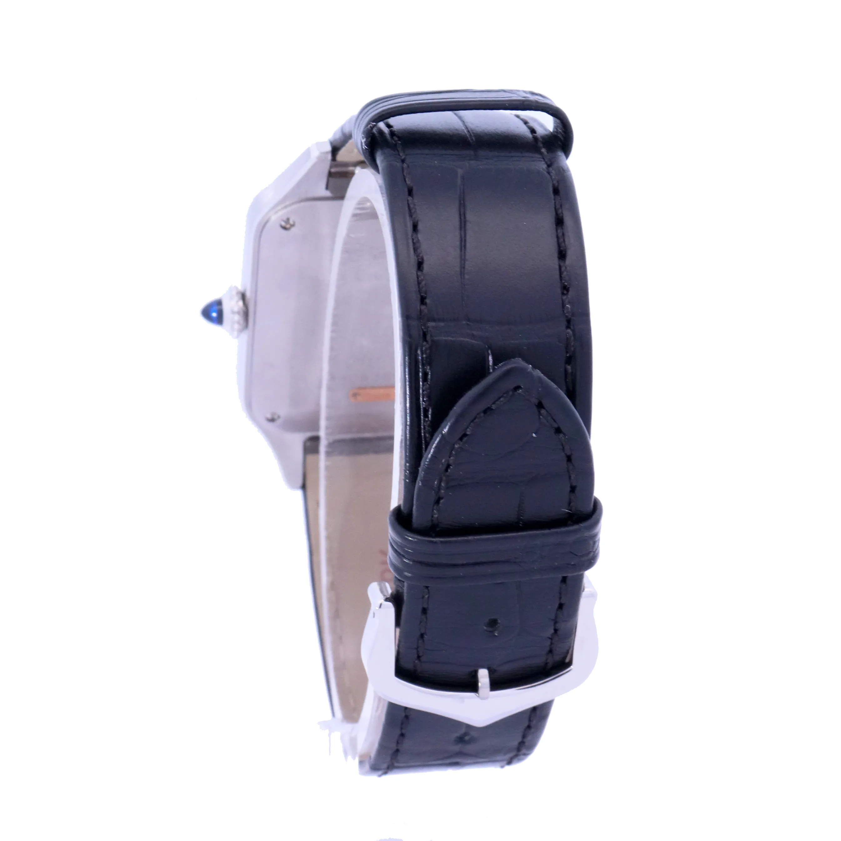 Cartier Santos Dumont Rose Gold and Stainless Steel 31mm White Roman Dial Watch | Ref# W2SA0011