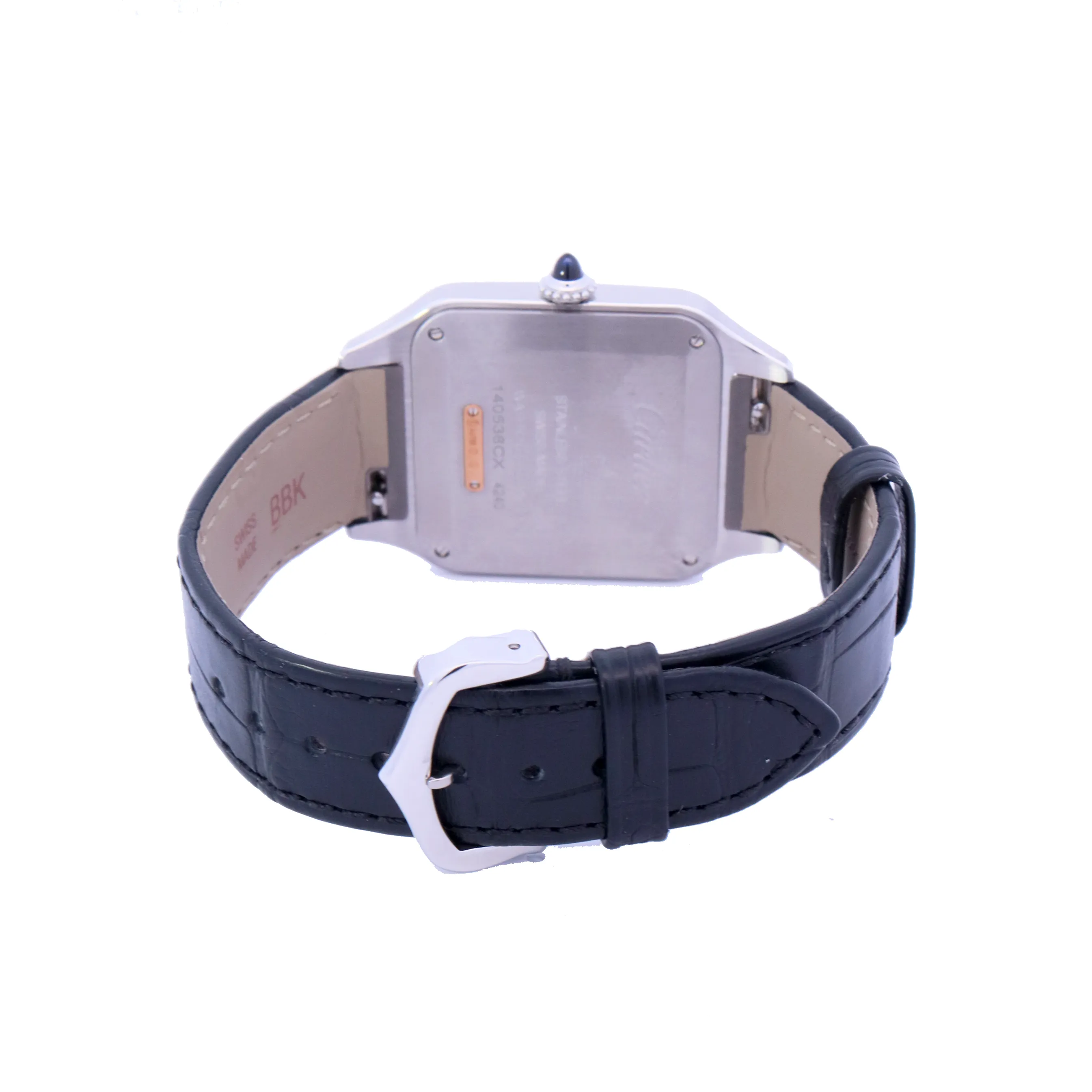 Cartier Santos Dumont Rose Gold and Stainless Steel 31mm White Roman Dial Watch | Ref# W2SA0011