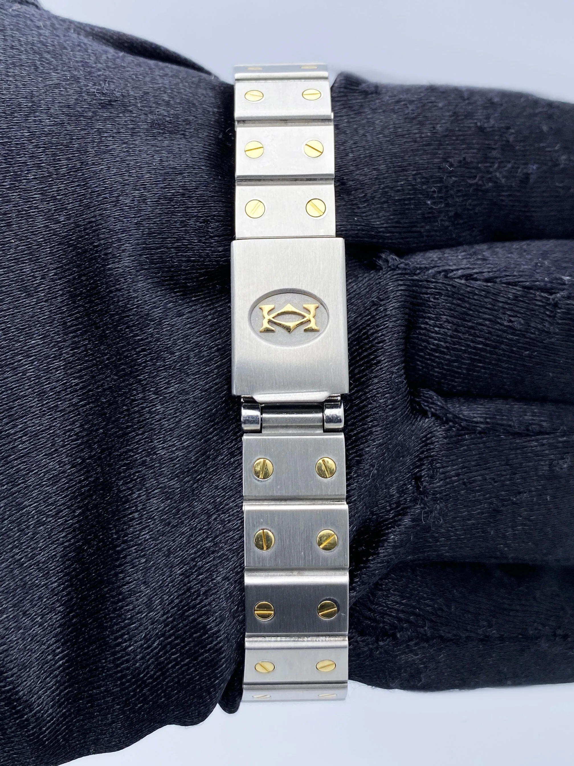 Cartier Santos Galbee 18K Yellow Gold & Steel Ladies Watch