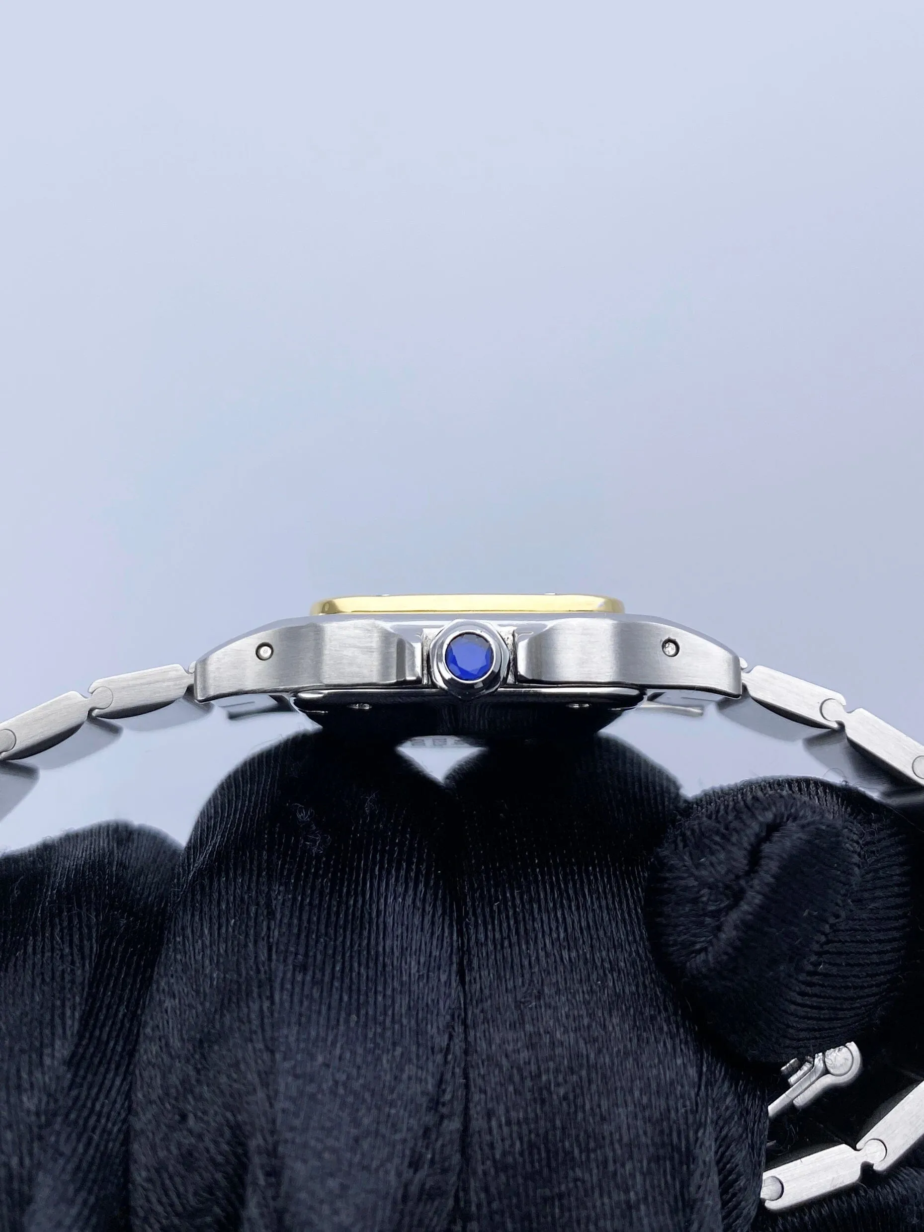 Cartier Santos Galbee 18K Yellow Gold & Steel Ladies Watch