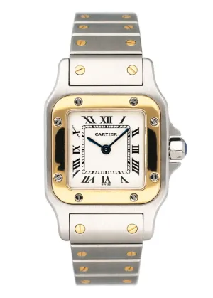Cartier Santos Galbee W20012C4 Two Tone Ladies Watch