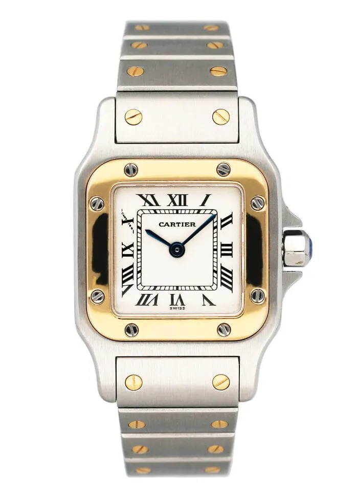 Cartier Santos Galbee W20012C4 Two Tone Ladies Watch