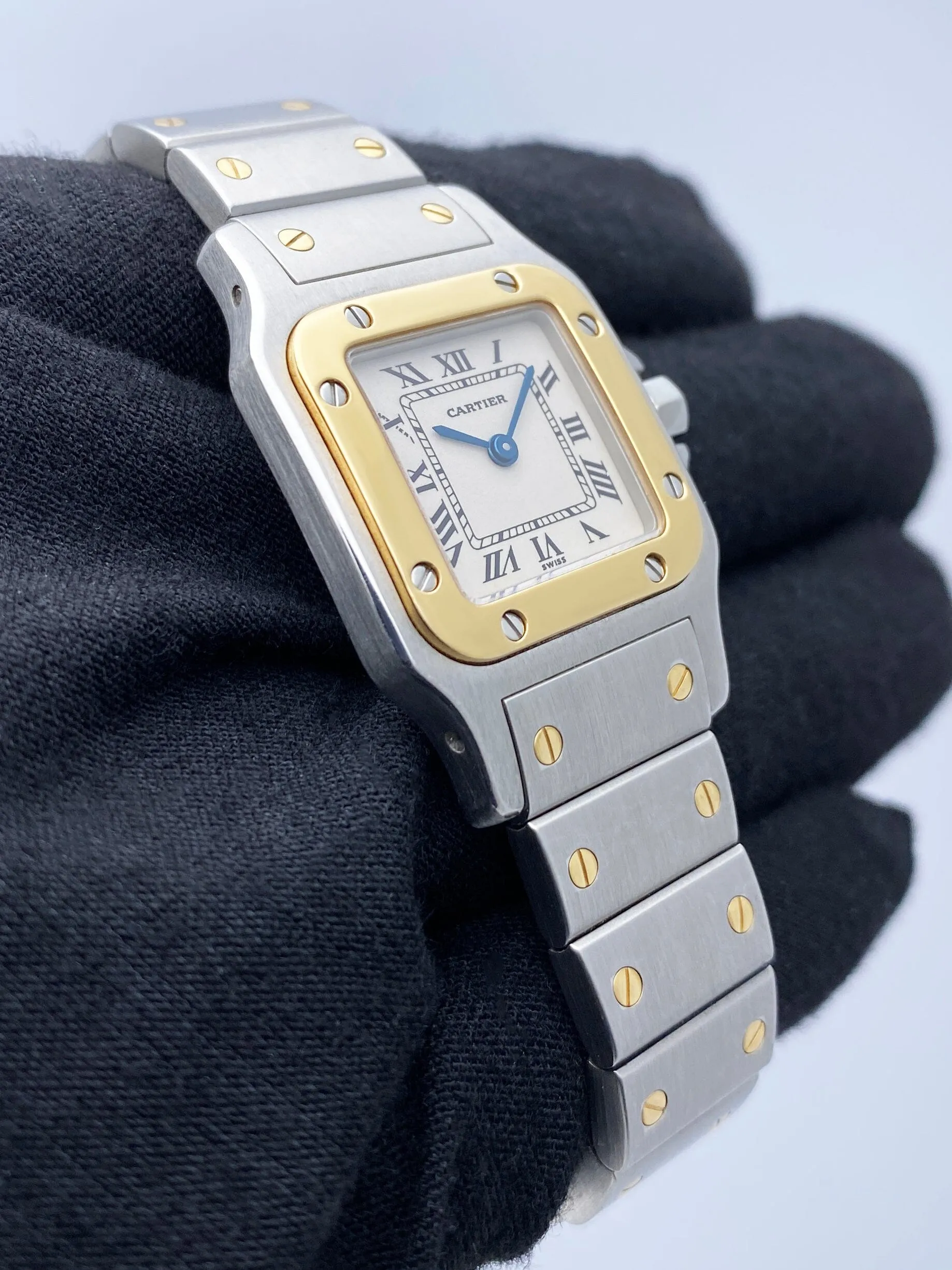 Cartier Santos Galbee W20012C4 Two Tone Ladies Watch