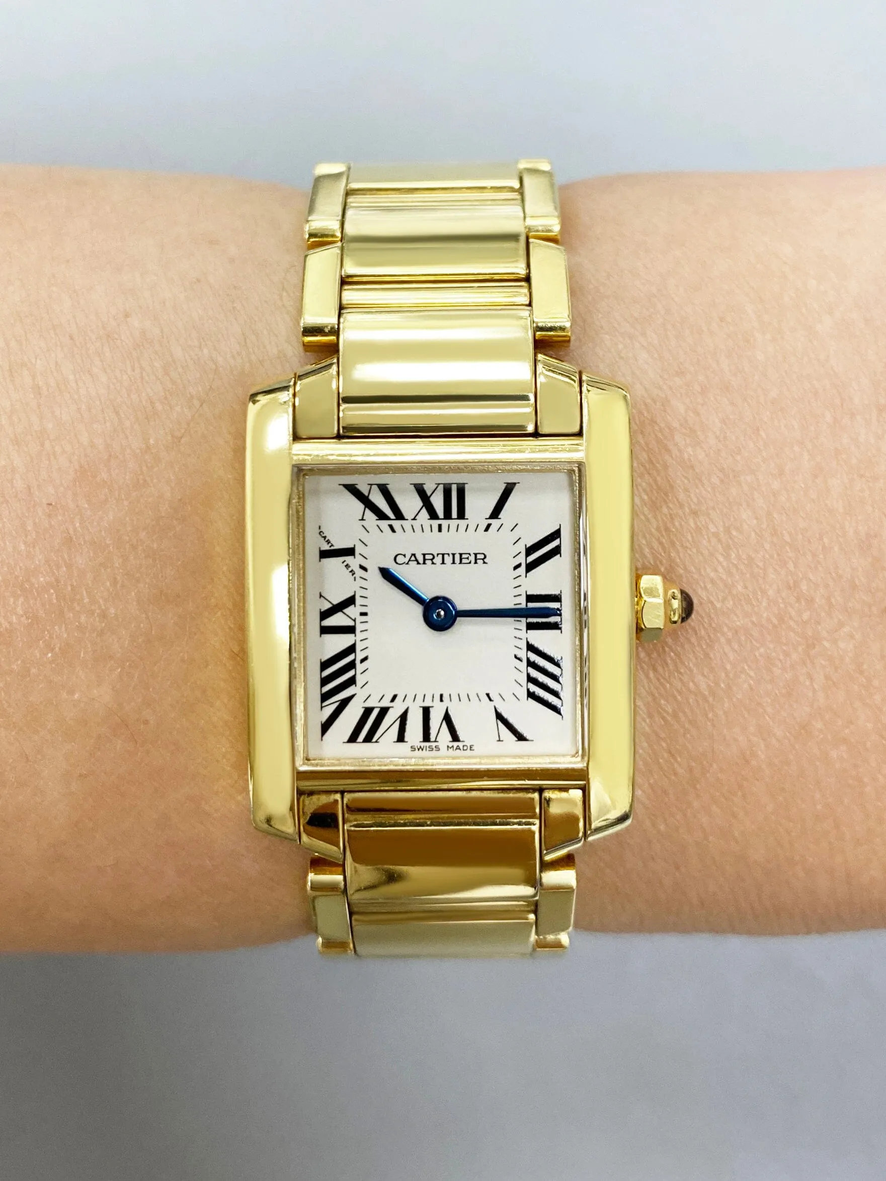 Cartier Tank Francaise W50002N2 Yellow Gold Ladies Watch