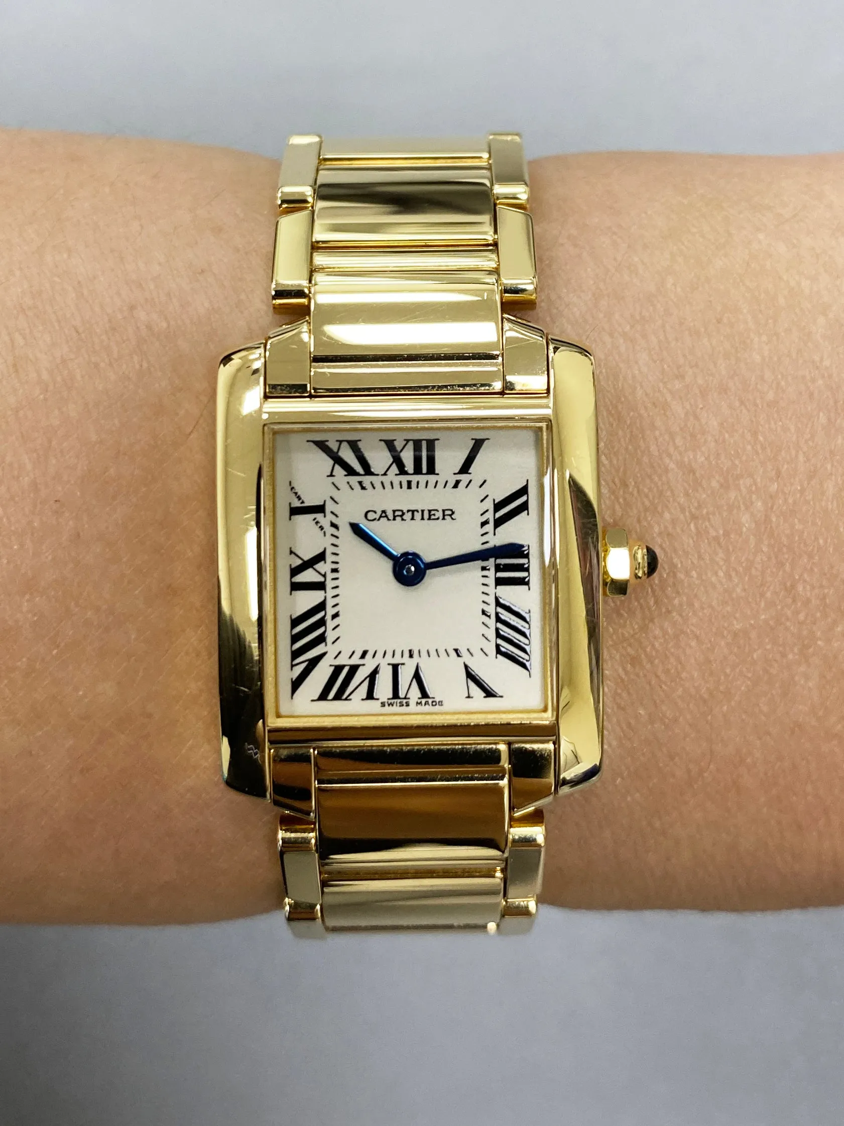 Cartier Tank Francaise W50002N2 Yellow Gold Ladies Watch