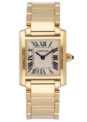 Cartier Tank Francaise W50002N2 Yellow Gold Ladies Watch