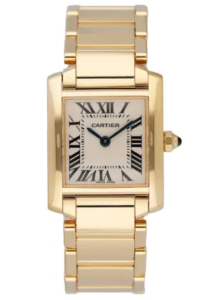 Cartier Tank Francaise W50002N2 Yellow Gold Ladies Watch