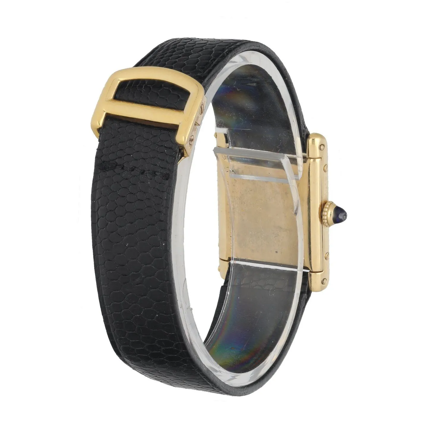 Cartier Tank with Audemars Piguet Movement 18K Yellow Gold Watch