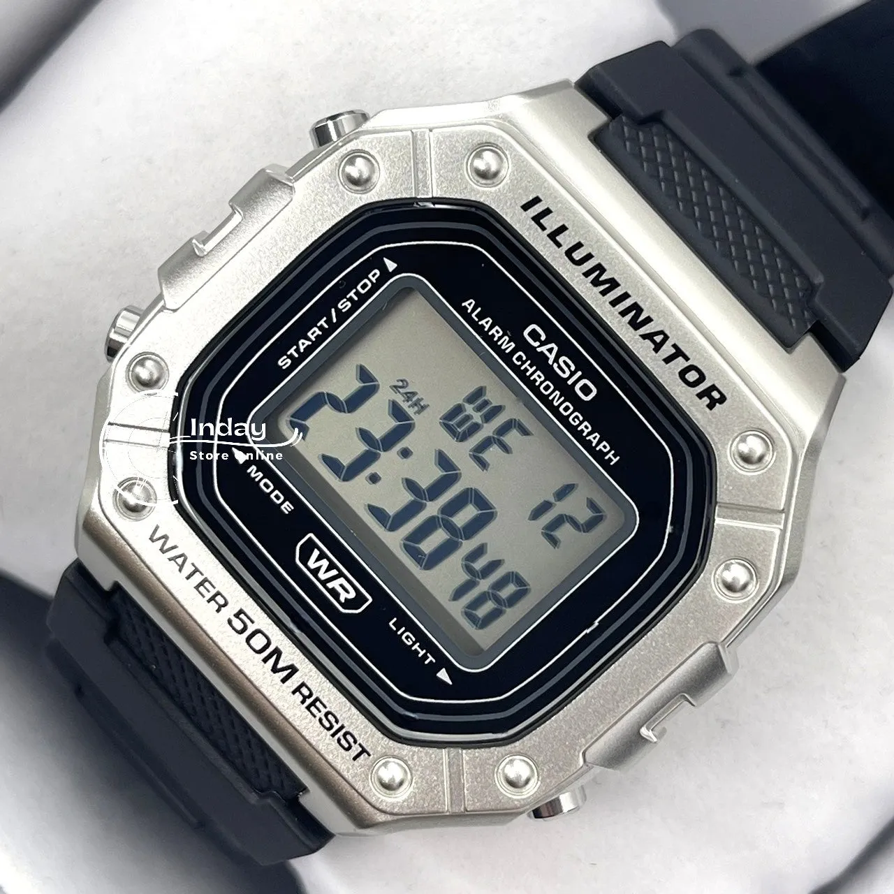 Casio Digital Men's Watch W-218HM-7A Resin Band Resin Glass Battery Life 7-Years
