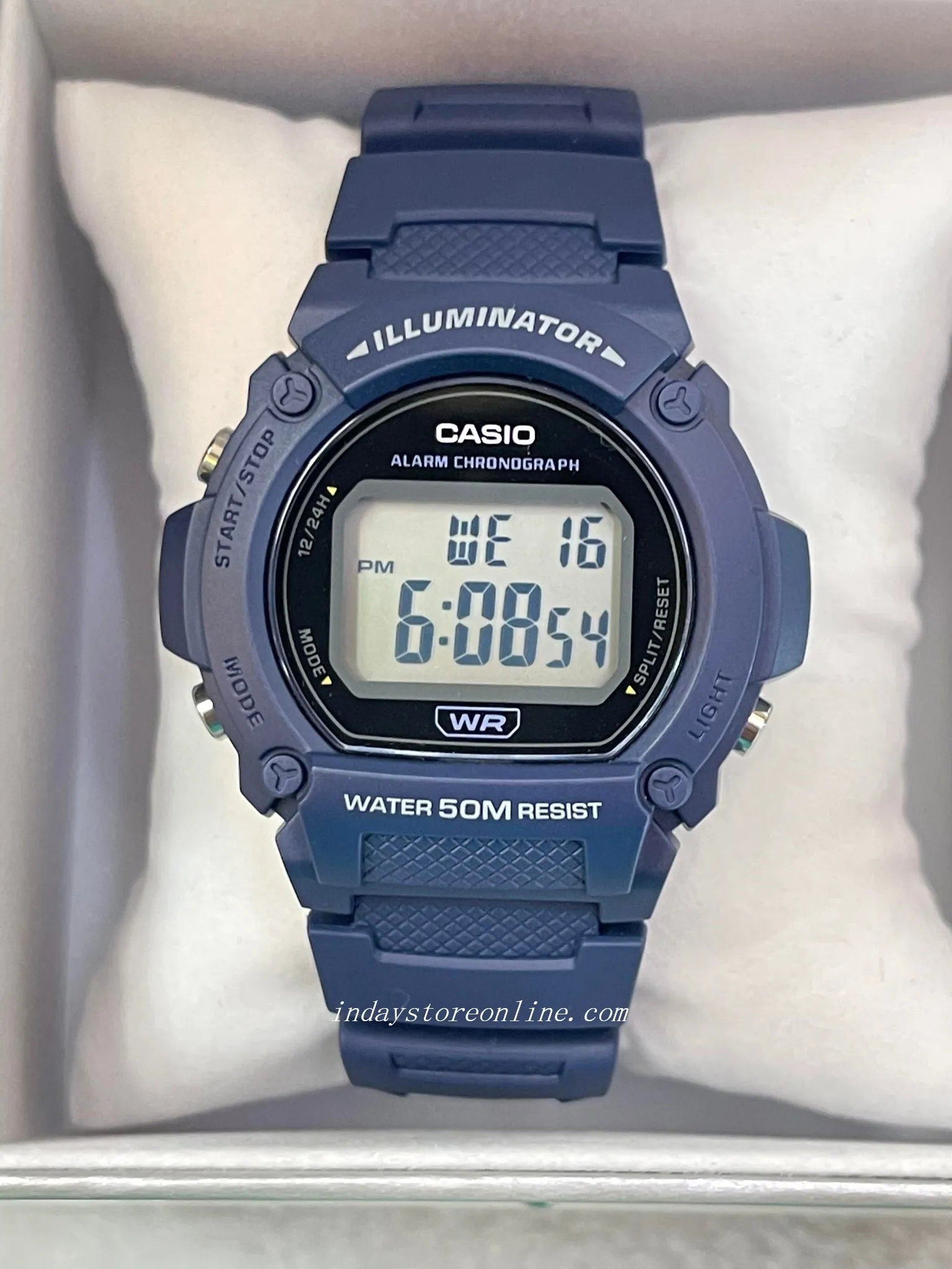 Casio Digital Men's Watch W-219H-2A Digital Sporty Design Resin Band Resin Glass Battery Life: 7 years