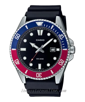 Casio Fashion Men's Watch MDV-107-1A3 Resin Band Mineral glass