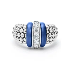 Ceramic Caviar Diamond Ring