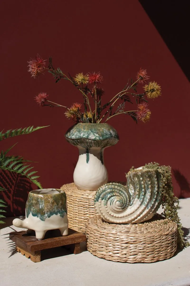 Ceramic Turtle Vase (Pack of 2)