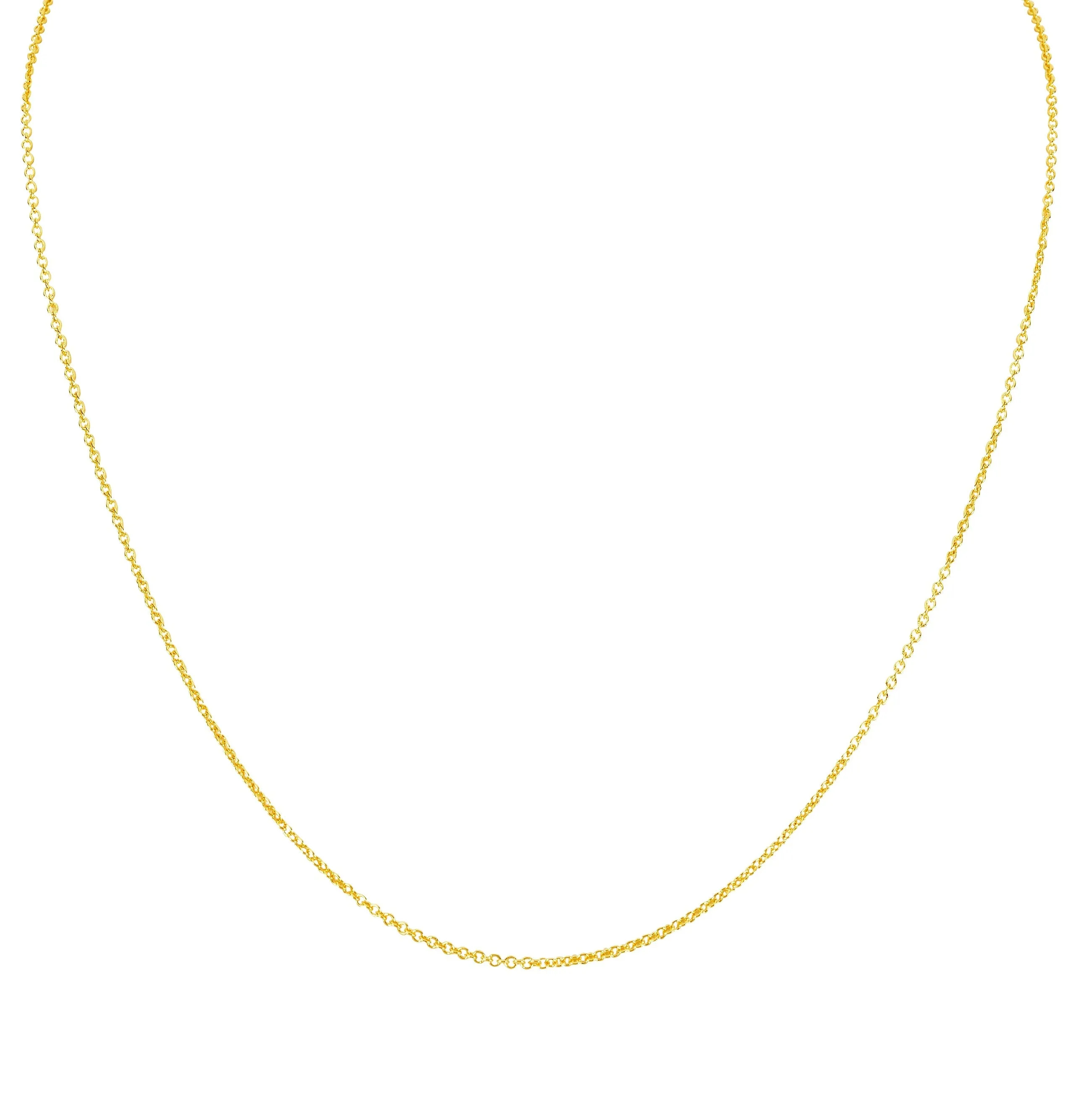 CHAINS: CLASSIC CABLE CHAIN-SILVER & VERMEIL
