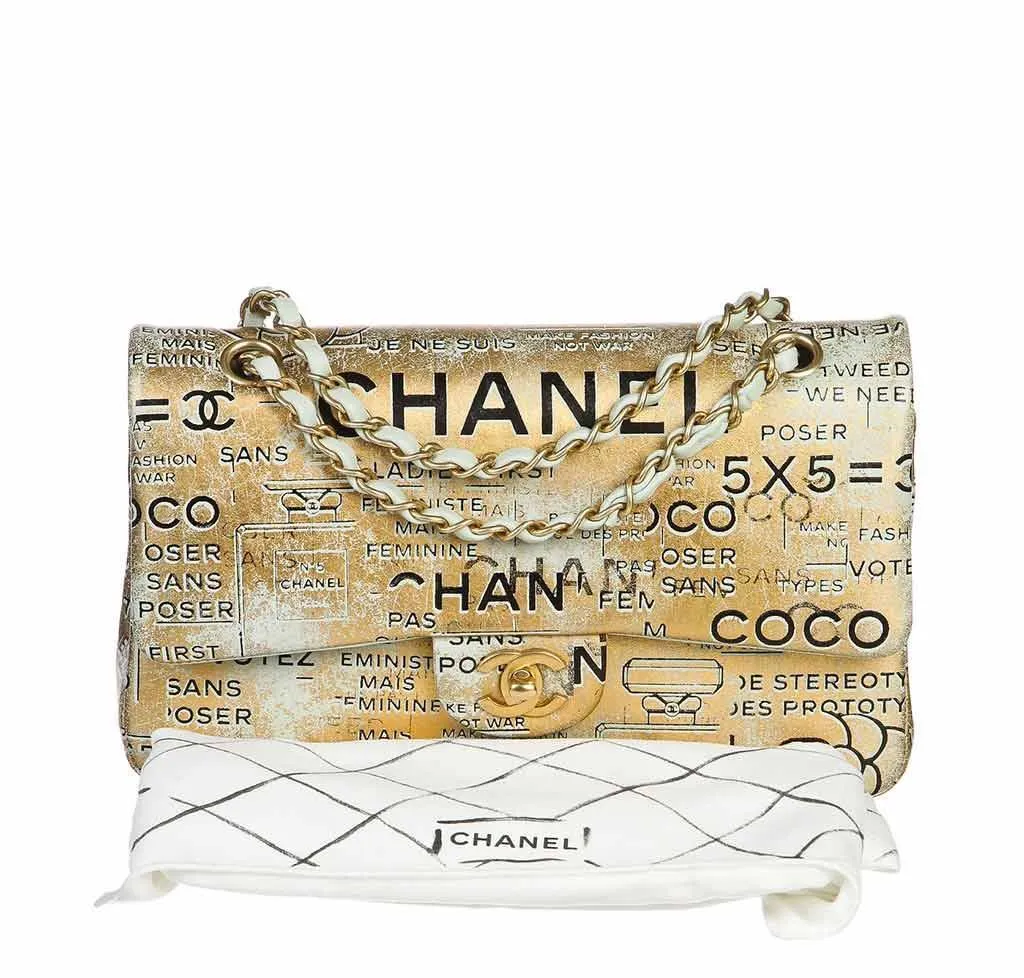 Chanel Medium Gold Metallic Limited Edition Bag