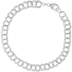 Classic Double Link Charm Bracelet
