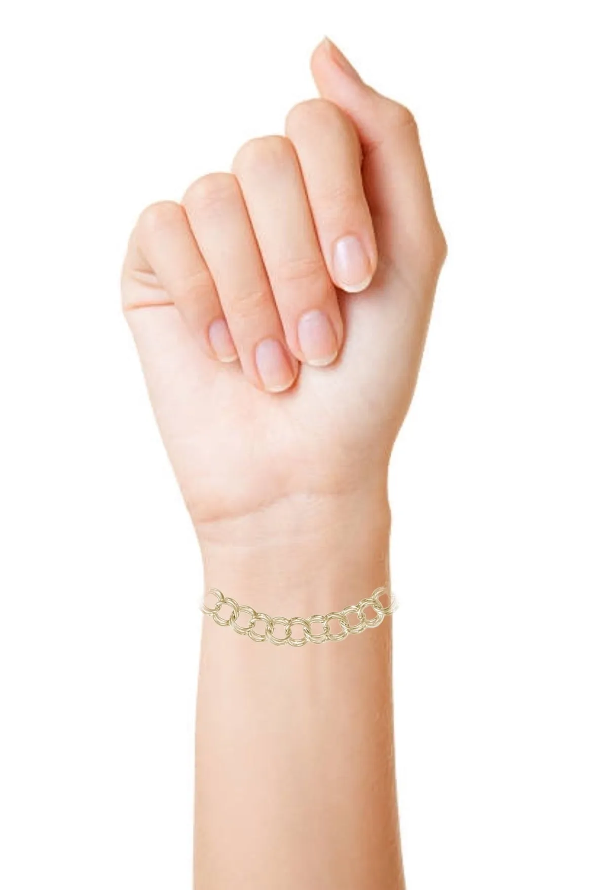 Classic Double Link Charm Bracelet