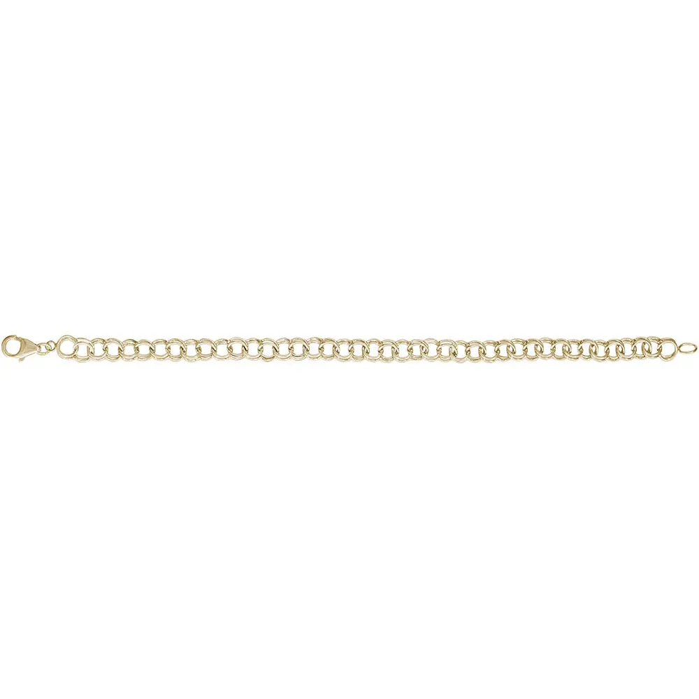 Classic Double Link Charm Bracelet