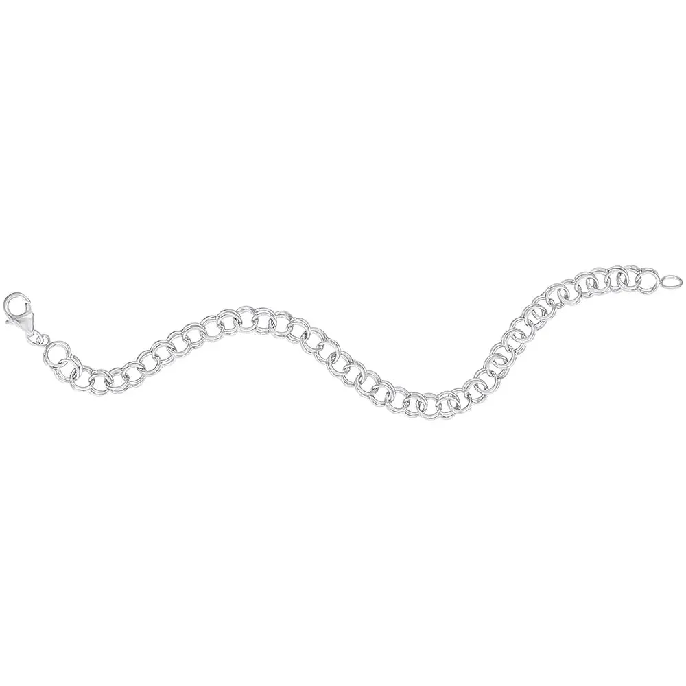 Classic Double Link Charm Bracelet